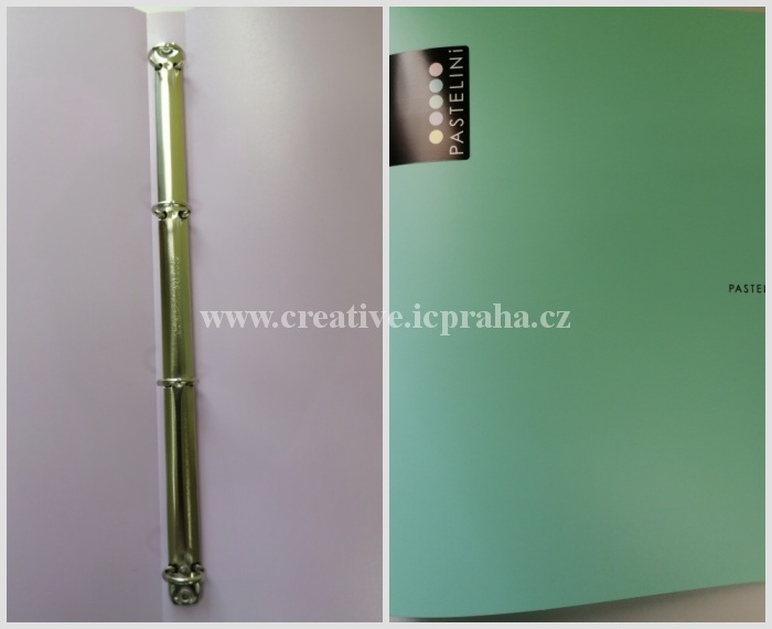 Pořadač kroužkový A4/2cm Pastelini zelená